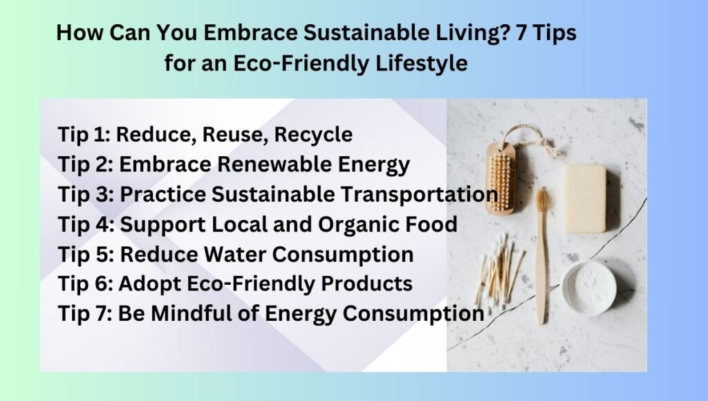 How Can You Embrace Sustainable Living? 7 Tips for an Eco-Friendly Lifestyle